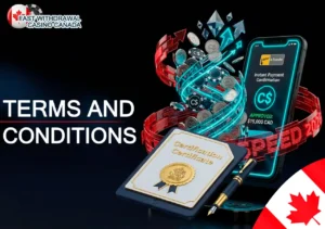 Terms and conditions for fast withdrawal online casinos in Canada.